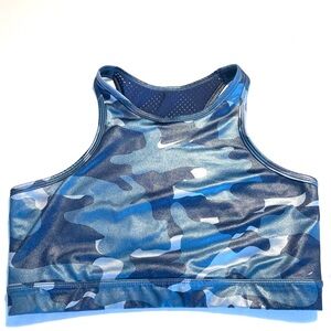 Nike Blue Camouflage Sports Bra